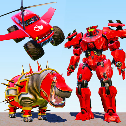 Hippo Robot Transform Monster Truck Robot Games icon