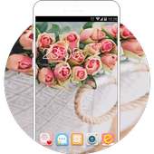 Pink Rose Wallpapers Theme For Girls: Lovely Love