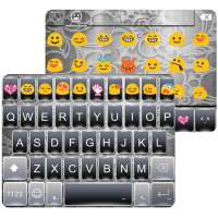 Gray Story Emoji Keyboard Skin