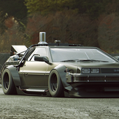 DeLorean City Car Drift Simulator icon