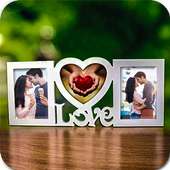 Wooden Dual Photo Frames HD