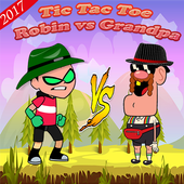 Robin vs Grandpa Tic Tac Toe icon