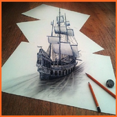 Рисование 3D-дизайна 2018 иконка