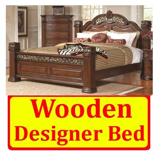 Wooden Designer Bed icon
