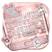 Rose Gold Cute Mouse icon