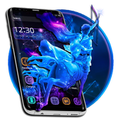 Sagittarius Constellation Blue  Launcher Theme icon