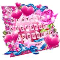 Pink Girly Heart keyboard theme