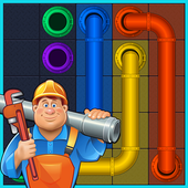 Connect the Pipes - Line Drawing Puzzle icon