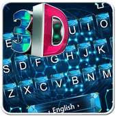 3D Blue High Tech Keyboard Theme on 9Apps