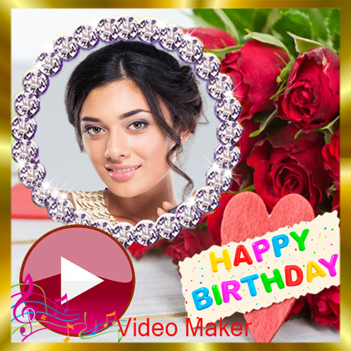 Birthday Video Maker Editor, Photo Slideshow Music icon