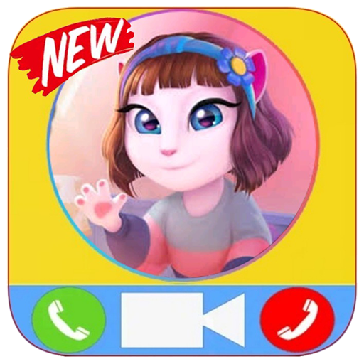 Call Angela's Talking Fake Video Call icon