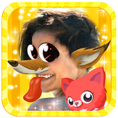 Funny Animal Face Snap Photo icon