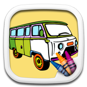 ikon Permainan Mewarnai: Mobil