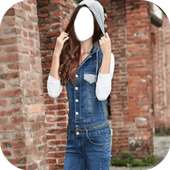 Beautiful Girl Jeans Fashion Photo Frames on 9Apps