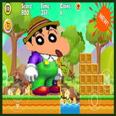 Super shinchan word Run 2D Adventure icon