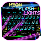 Neon flash Light Keyboard Theme icon