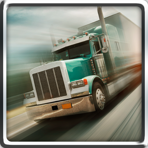 3D 18 wheels truck driver icon