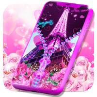 Paris zipper lock screen on 9Apps