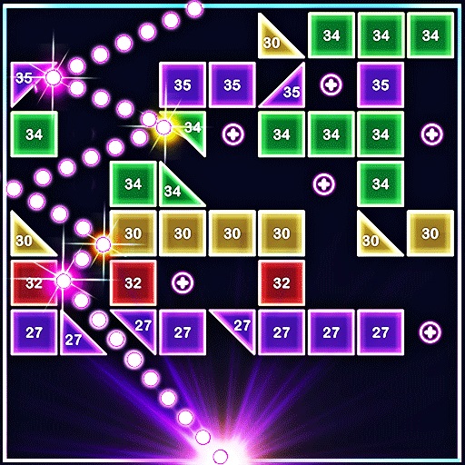 Brick breaker ball shooter icon