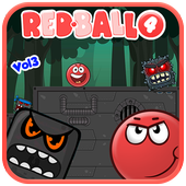 Red Jump Ball 4 Vol 3: Red ball Adventure icon