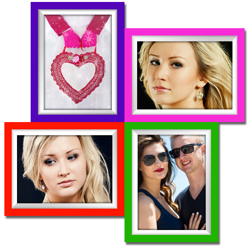 love collage photo frames icon