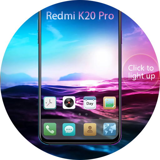 Gorgeous sunset theme Redmi K20 launcher icon