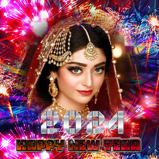 New year photo frame 2024 icon