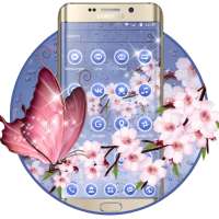 Beautiful Pink Flower Theme on 9Apps