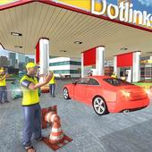 Gas Station Car Service : Car Driving Simulator icon