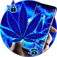 Blue Flame Weed Theme on 9Apps