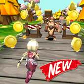 Teen Princess Dash - Subway Jungle Escape