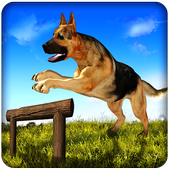 Dog Run Adventure Stunt Racing Simulator 3D 2017 icon