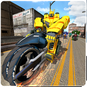 Scifi Bike Racing Robots icon