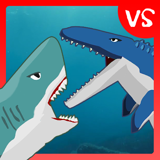 Megalodon Fights Mosasaurus icon