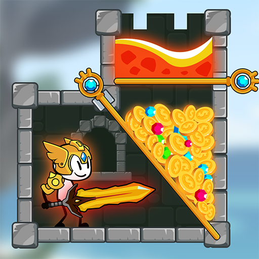 Stickman Legendary Knight: Pull Pin Level Up icon