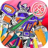Coloring Book Megazord Robot icon