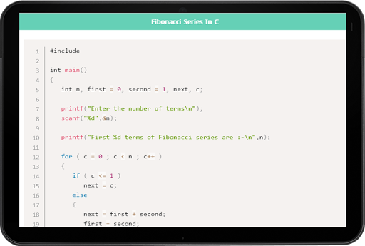 C Programming Code screenshot 9