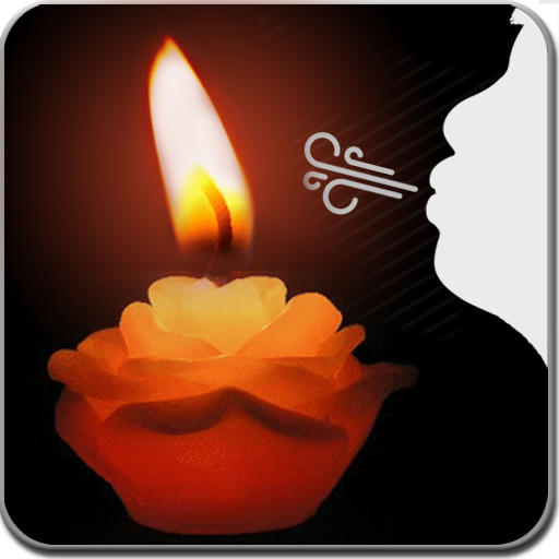 Virtual candle magic icon