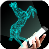 Hologram horse simulator icon