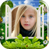 nature photo frames &amp; editing icon