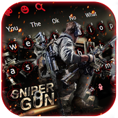 Cool Sniper Gun Keyboard Theme icon