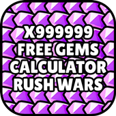 Free Gems Calculator For Rush Wars icon