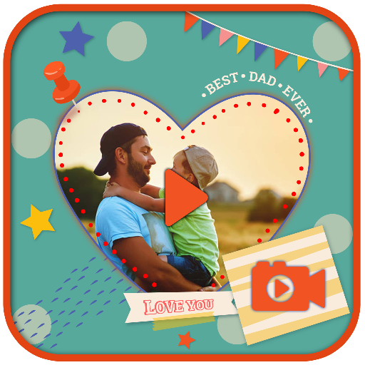 Fathers Day Video Maker with Song icon