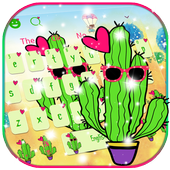 Cartoon Cactus Keyboard Theme icon