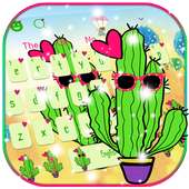 Cartoon Cactus Keyboard Theme
