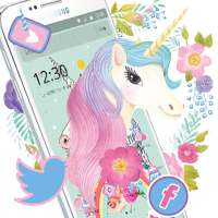 Rainbow Unicorn Theme,Cute Pink Rose Wallpaper