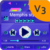 Memphis style Music Player icon