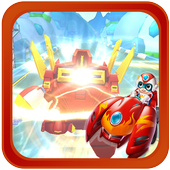 3D Transform Race Car icon