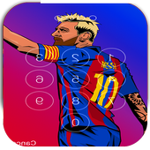 Keypad lock Screen For  L.Messi icon
