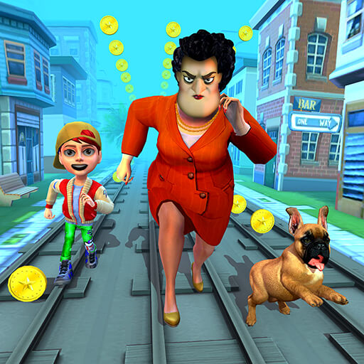 Scary Teacher Running Race 3D icon